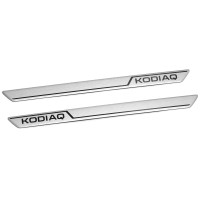 Skoda Kodiaq (57H) instaplijsten zilver (achterzijde)