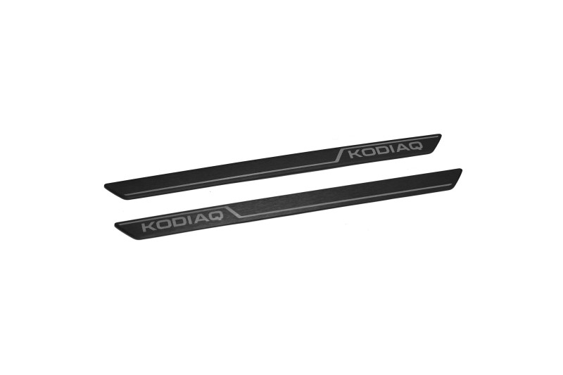 Skoda Kodiaq (57H) instaplijsten zwart (achterzijde)