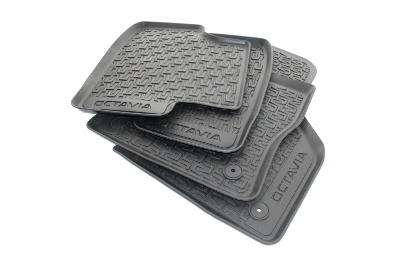 Škoda Octavia 3 (5E) rubberen mattenset (voor- en achterzijde)