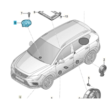 SEAT CUPRA centerspeaker dashboard