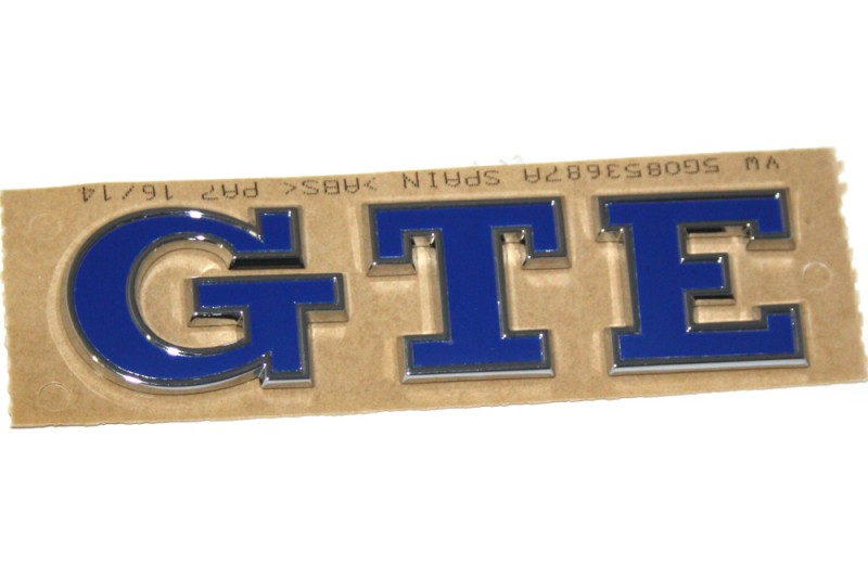 Volkswagen Golf 7 en 7.5 GTE logo achterzijde in hoogglans zwart