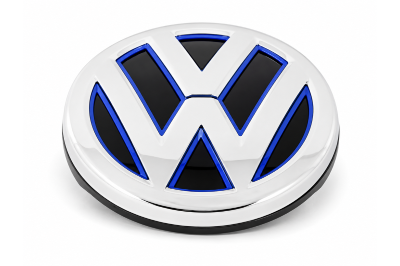Volkswagen Golf 7 GTE en e-Golf achterklepembleem chroom blauw