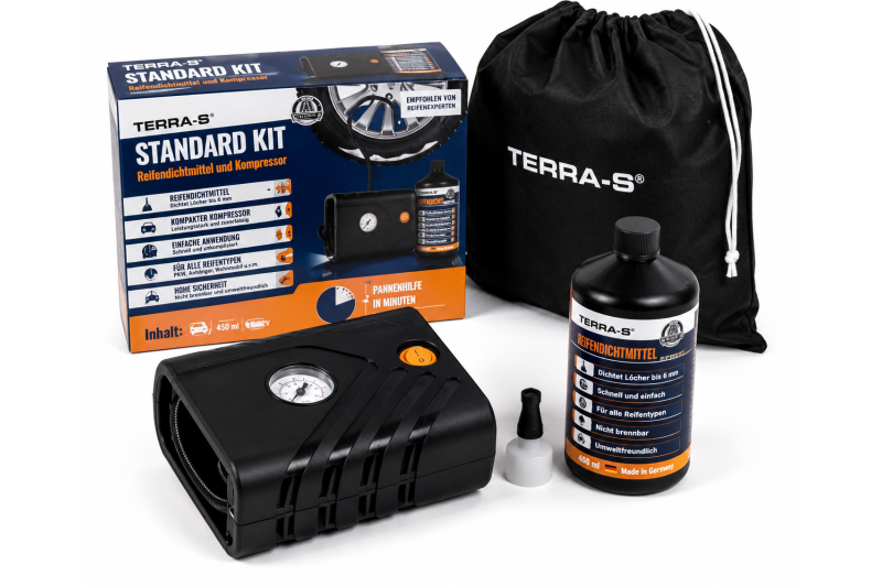 Origineel bandenreparatieset + compressor 700ml