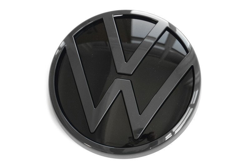Volkswagen embleem 'r black edition' achterzijde