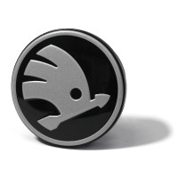 Škoda naafkap satijnzwart chroom-donker (per stuk) 