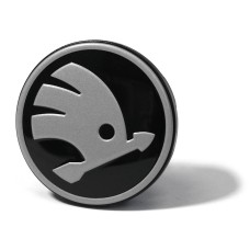 Škoda naafkap satijnzwart chroom-donker (per stuk) 