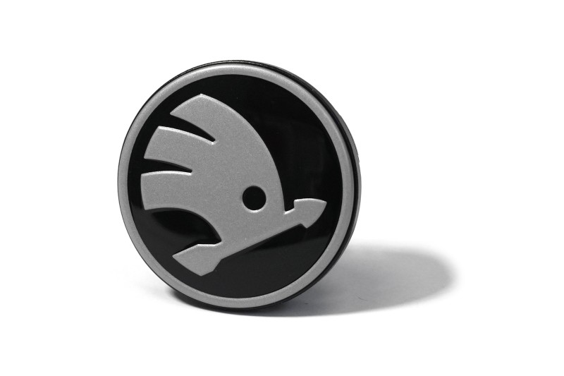 Škoda naafkap satijnzwart chroom-donker (per stuk) 