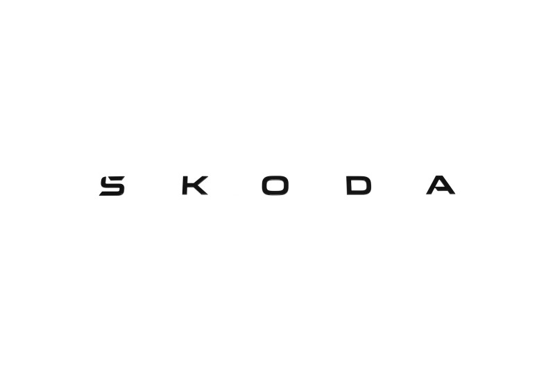 Škoda Elroq logo achterzijde zwart