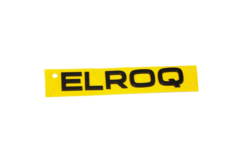 Škoda Elroq embleem achterzijde zwart