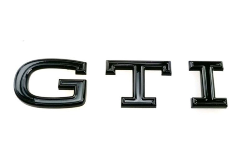 Volkswagen Golf 8 'GTI' embleem zwart achterzijde