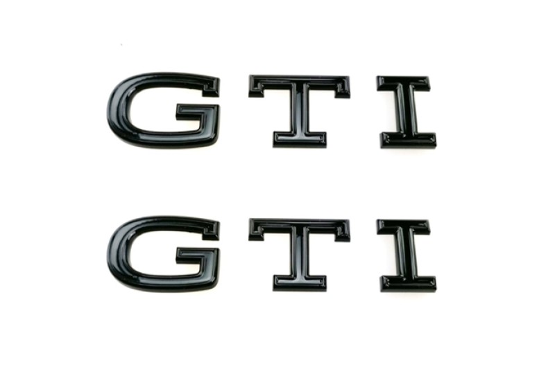 Volkswagen Golf GTI embleem zijkant zwart (links en rechts)