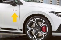 Volkswagen Golf GTI embleem zijkant zwart (links en rechts)