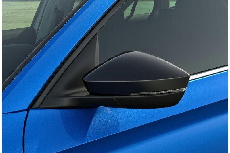 Škoda Scala / Kamiq spiegelkappen (zwart) - zonder side assist