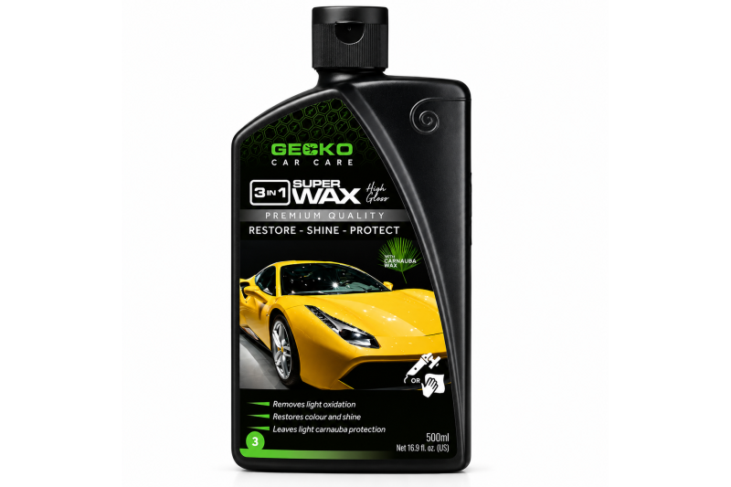 Gecko 3-in-1 super wax + carnauba (500ml)