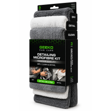 Gecko detail microfiber kit (3 stuks)