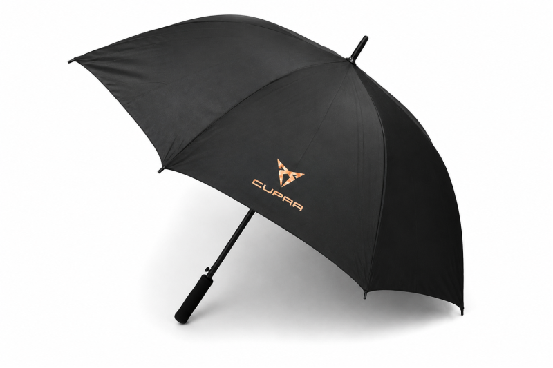 CUPRA paraplu zwart met CUPRA-logo