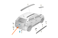 Volkswagen Polo (MK6) 'Polo' embleem achterzijde