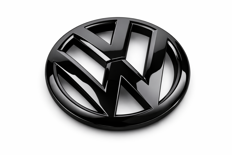 Volkswagen Polo (6R) logo voorzijde hoogglans zwart