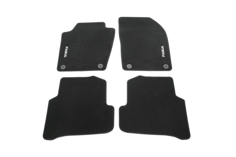 Škoda Fabia (6V) velours mattenset (voor- en achterzijde)