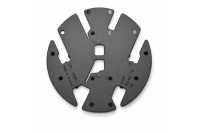 Volkswagen Transporter (T6/T6.1) draagplaat voor logo - zwart