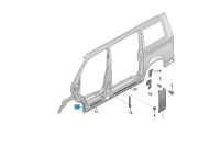 Volkswagen Transporter (T5/T6) beschermfolie (zelfklevend) rechts