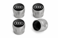 Audi metalen ventieldoppen met logo (4 stuks)