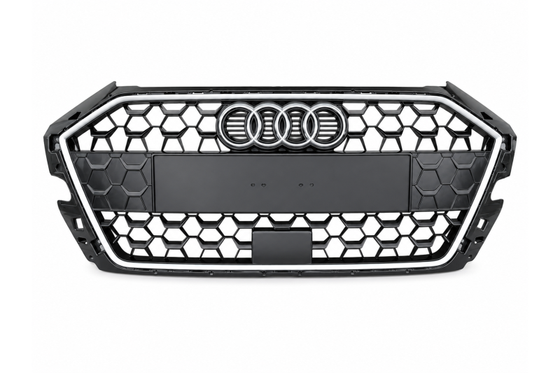 Audi A1 (GB) grille donker chroom hoogglans
