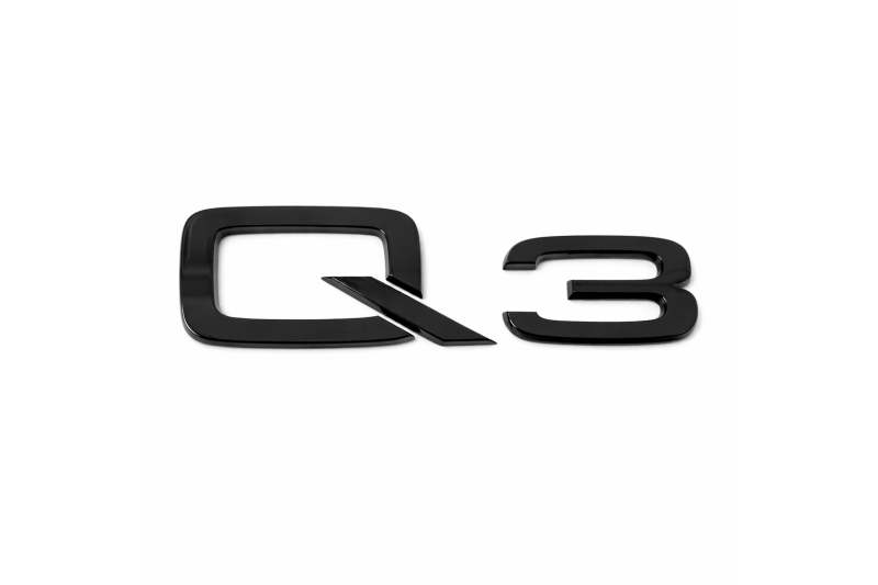 Audi Q3 (F3) embleem achterzijde zwart