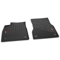 Audi A6 e-tron rubberen mattenset met S-logo (voorzijde) Audi A6 e-tron rubberen mattenset met S-logo (voorzijde)
