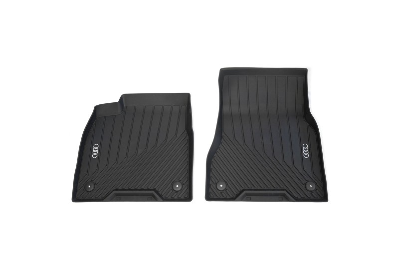 Audi Q6 rubberen mattenset met logo (voorzijde) Audi Q6 rubberen mattenset met logo (voorzijde)