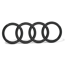 Audi A6 (C9) logo voorzijde (blackline)