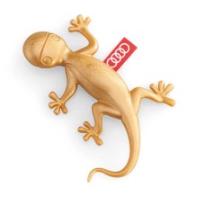 Audi gecko luchtverfrisser (goud)