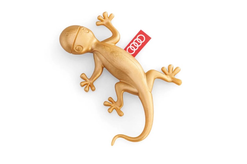 Audi gecko luchtverfrisser (goud)