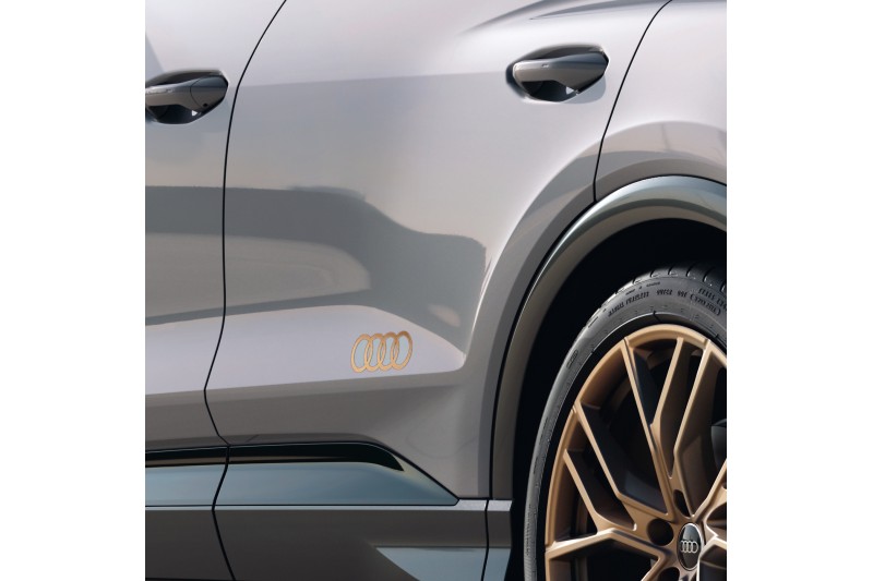 Audi logo 'ringen' decorfoliesticker brons