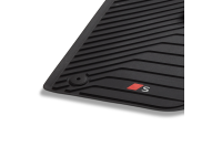 Audi A5 (B10) rubberen mattenset met s-logo (voorzijde)