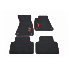 Audi RS5 (B10) mattenset velours (voor- en achterzijde) - expressrood