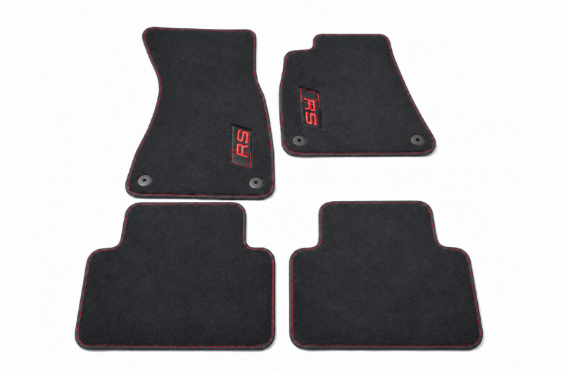 Audi RS5 (B10) mattenset velours (voor- en achterzijde) - expressrood