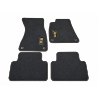 Audi RS5 (B10) mattenset velours (voor- en achterzijde) - messing