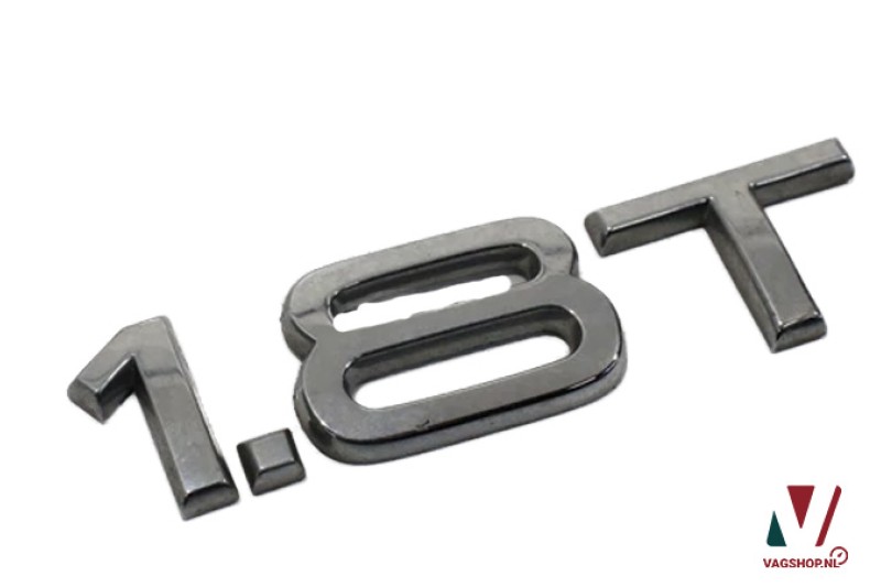 Audi 1.8T embleem achterzijde chroom