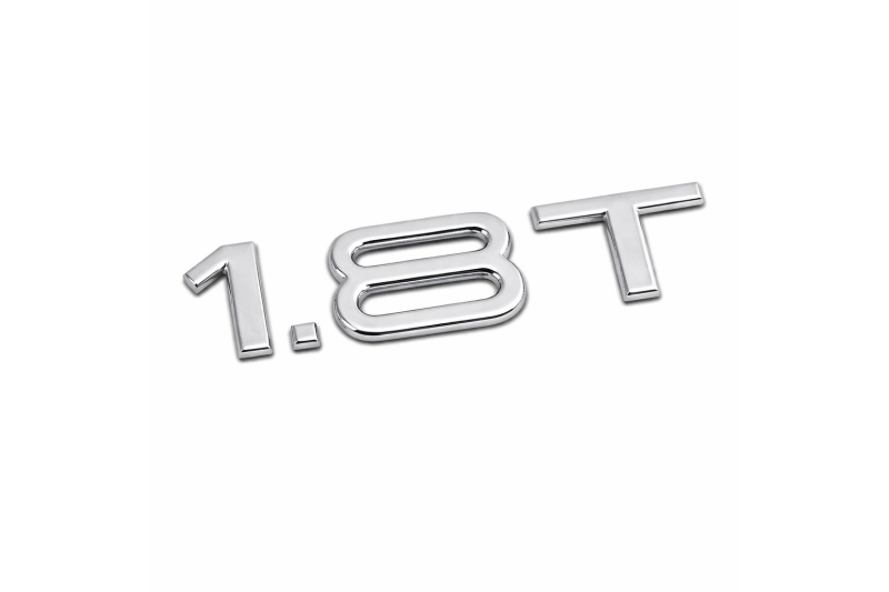 Audi 1.8T embleem achterzijde chroom