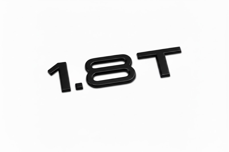 Audi 1.8T embleem achterzijde zwart