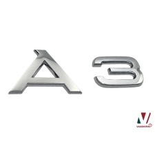 Audi A3 plakembleem achterkant chroom
