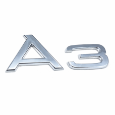 Audi A3 plakembleem achterkant chroom