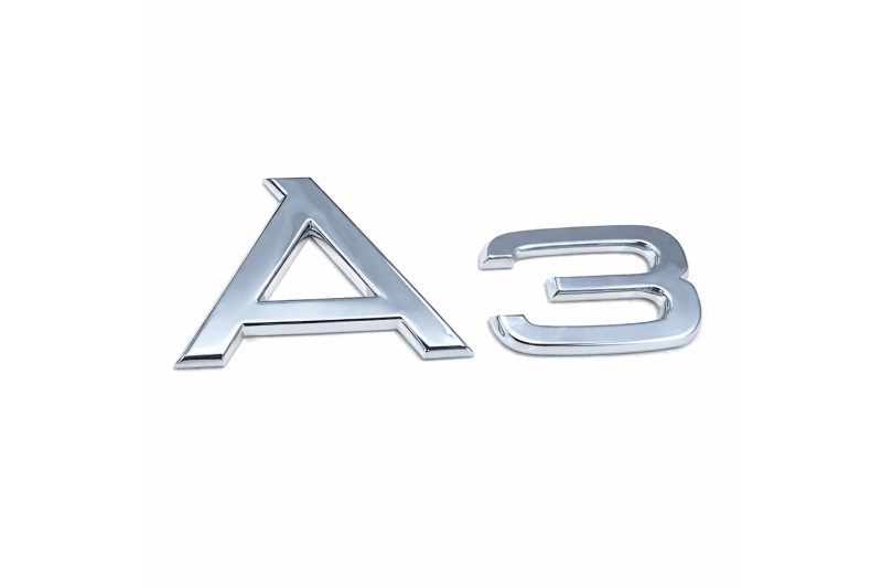 Audi A3 plakembleem achterkant chroom