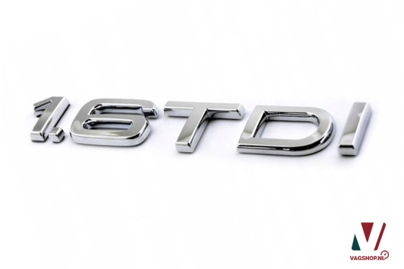 Audi A3 1.6 TDI embleem achterkant chroom