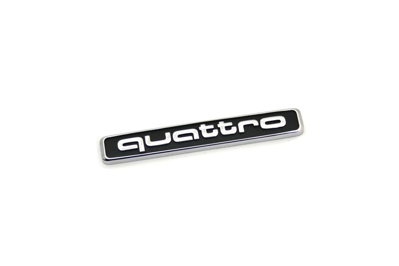 Audi Quattro logo achterzijde origineel 