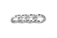 Audi logo voorzijde (chroom)