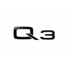 Audi Q3 (8U) 'Q3' black edition embleem achterkant 