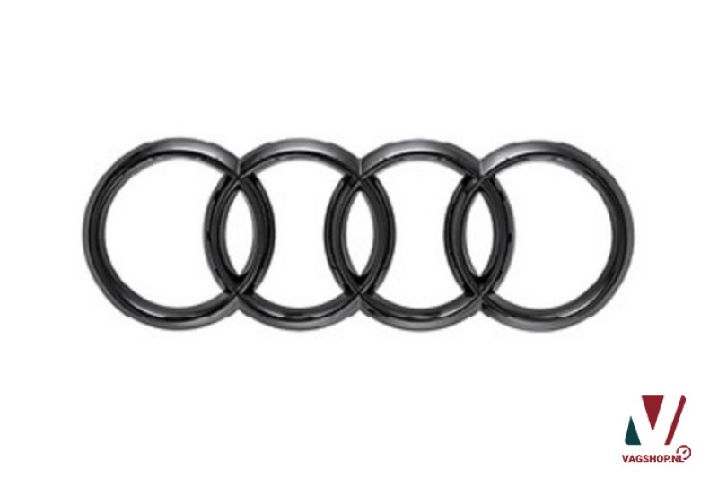 Audi logo achterzijde in hoogglans