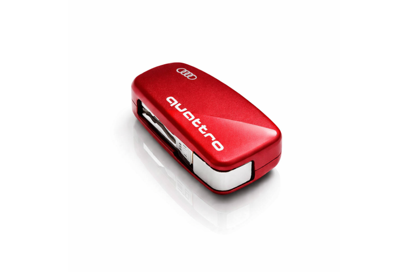 Audi sleutelcover (Quattro) Misano rood